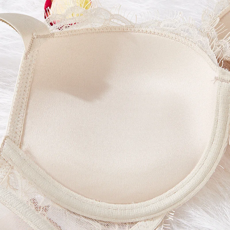 sheer bra and panty sets Sexy Bra and Panty Set Women Rhinestone Letters Cotton Lace Bralette Elegant Ladies Push Up Underwear Lingerie Plus Size cotton bra and panty sets