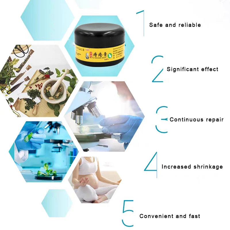 25g Hua Tuo Natural Powerful Hemorrhoids Ointment Treatment Cream Internal Hemorrhoids Piles External Anal Fissure Therapy hemorrhoids treatment cream