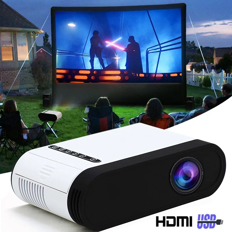 

2019 New GC20 Multimedia Projector & LCD projector for Home for Cinema Media Player portable Projector for Christmas Gift