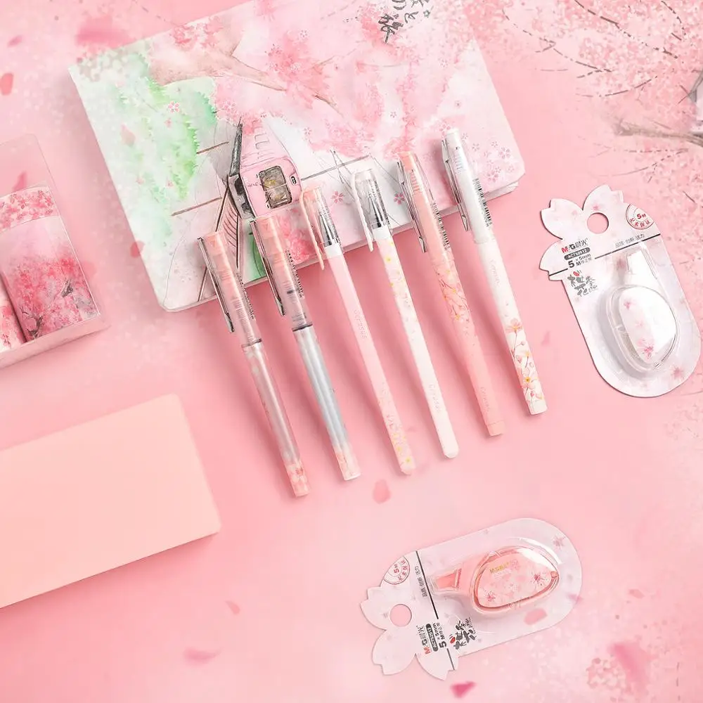 JIANWU 11pcs/set sakura series limited set cute Planner Diary bullet journal Stationery set Student gifts shcool supplies kawaii