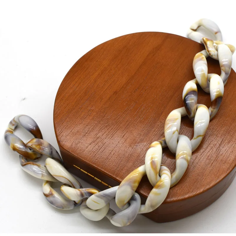 

Fashion fall Defence Exquisite Package Diy Plastic Rough Bones Resin Off Second Gram Force Tide Chain Handle Bag strap