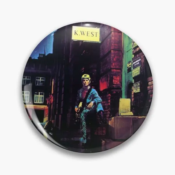 The Rise And Fall Of Ziggy Stardust Hd Muslimah Button Pin Lover Spilla Distintivo Creativo Metallo Carino Vestiti Decor