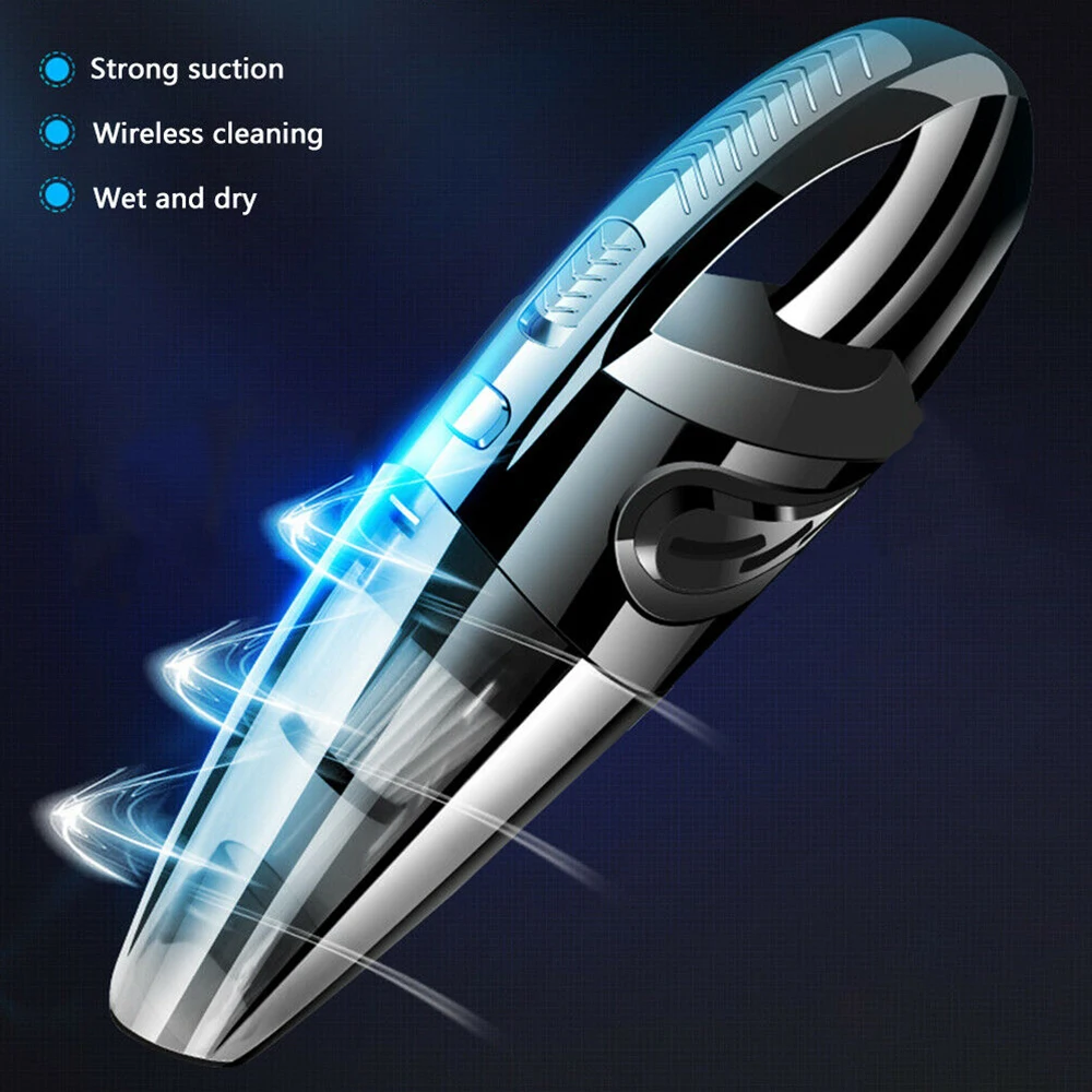 120W 3200kp Manual Mini Car Vacuum Cleaner Cordless High Suction Wet/Dry For Rechargeable Hand Wireless Auto | Автомобили и