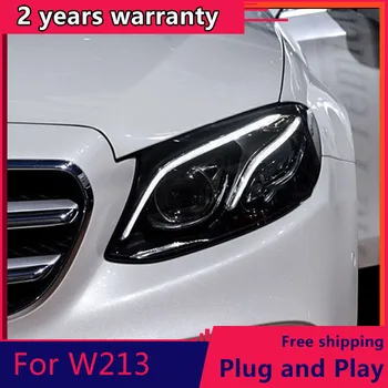 

KOWELL Car Styling For Benz W213 LED Headlight for E200 260 280 3002017 2018 2019 Headlights ALL LED Headlight DRL Bi-LED LENS