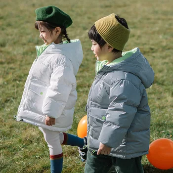 

New Children 's Down Jacket Autumn and Winter Thermal Children 's Clothing Coat Genuine Baby Clothes