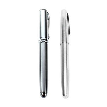 

HOT-JinHao X750 Silver CT Fountain Pen & 911 Steel Fountain Pen with 0.38mm Extra Fine Nib Smooth Writing Inking Pens