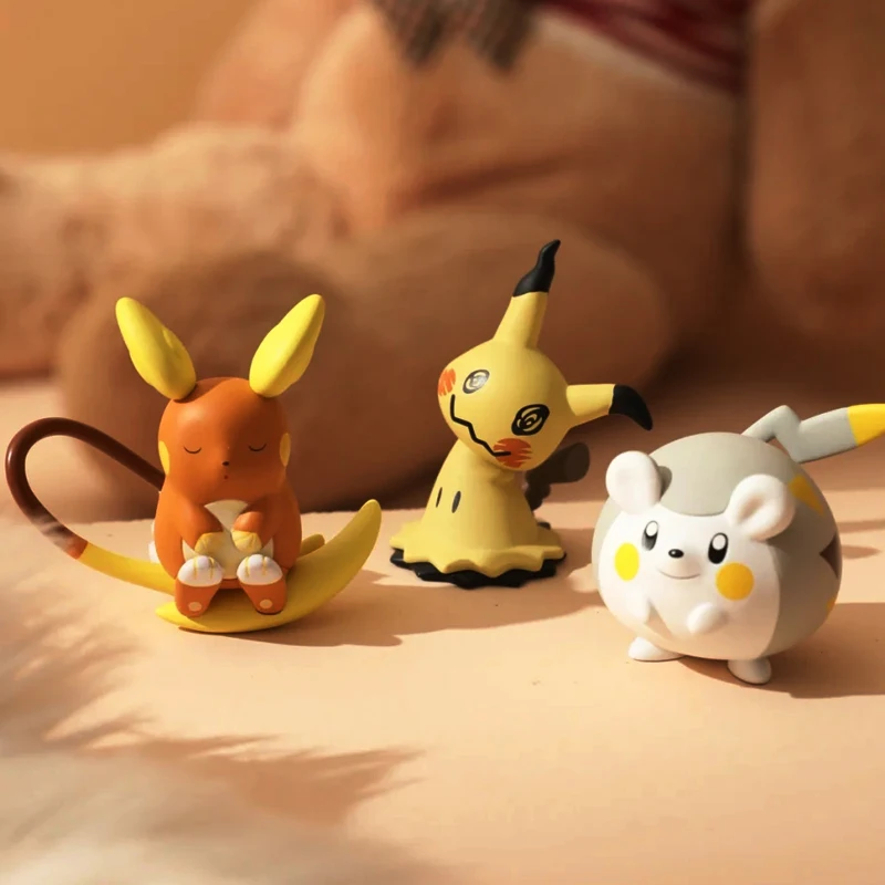 Pokemon Anime Figures Togedemaru Alola Raichu Minikyu Pichu