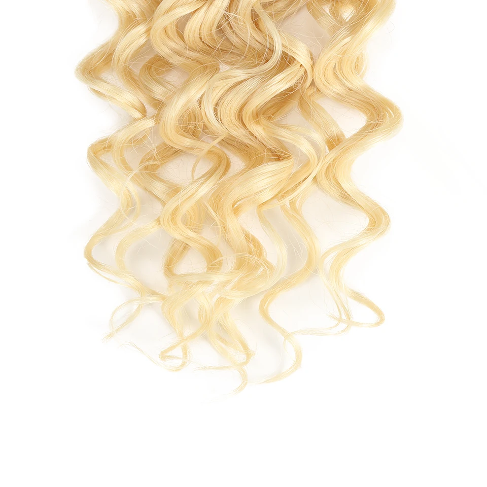 Bella волнистые пряди с застежкой синтетические волосы, для увеличения объема воды волнистым черным эффектом деграде(переход от темного к светлые волосы 613 волосы 7 шт./упак. 26 дюймов для наращивания на всю голову