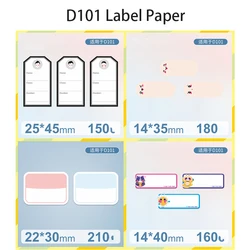 JC NiiMBOT D101 Waterproof Name Sticker Primary School Student Name Sticker Transparent Cartoon Cute Children Self-adhesive