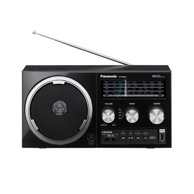 Radio Panasonic RF-800UEE1-K Consumer Electronics Portable Audio Video  Retro FM SW MW USB Music