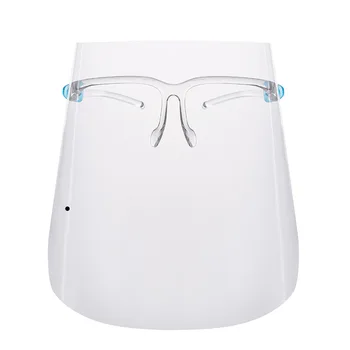 

10PCS Full Face Masks Transparent Shield Dustproof Virus Safety Visor Protective Face Shield Goggles Free Mouth Mask Plastic