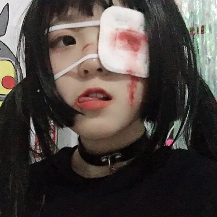 

Cute Adorable Online Celebrity Alone Eye Patch Japanese-style Cartoon Second Element Anime COS Disease in Two Also to Fall in Lo
