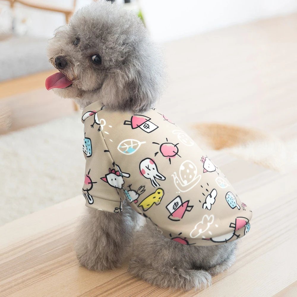 Small Dog Hoodie Coat Winter Warm Pet Clothes for Chihuahua Shih Tzu Sweatshirt Puppy Cat Pullover Dogs Pets Clothing pet clothes