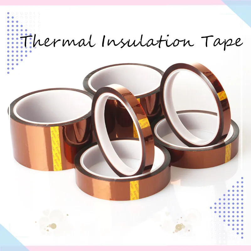 3D Print Thermal Insulation Tape High Temperature Resistant Heat BGA Tape Polyimide Insulating Thermal Insulation Adhesive Tape