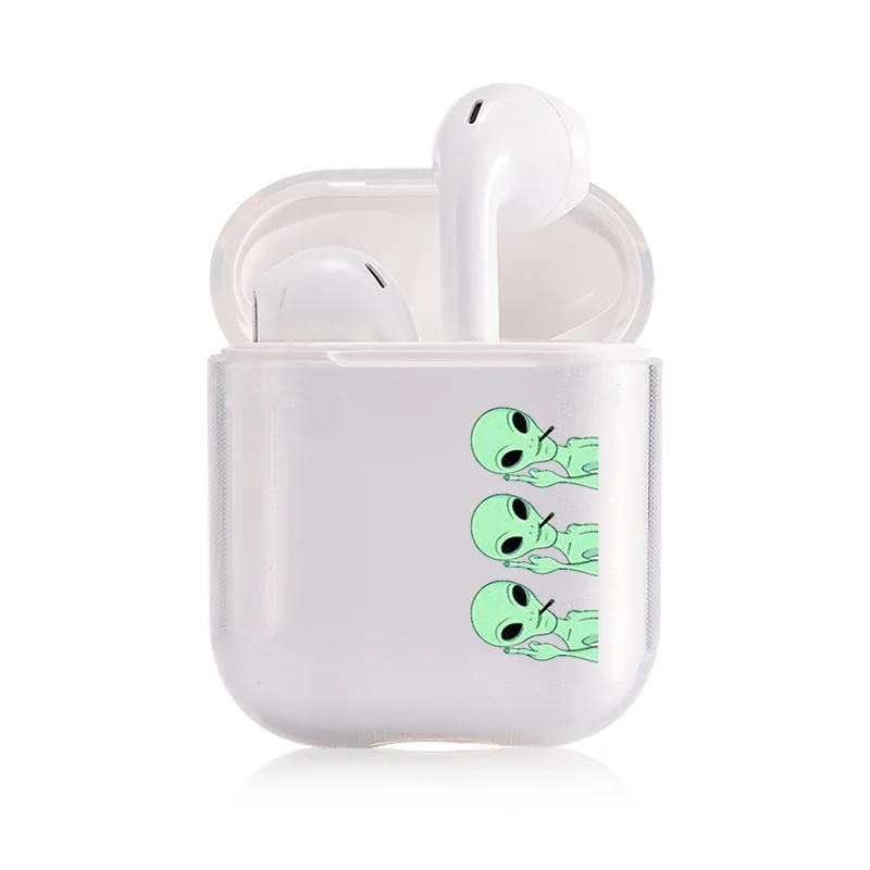 Чехол для AirPods 2 1, чехол, Coque, беспроводные Bluetooth наушники, прозрачный силиконовый мягкий чехол на Air Pods, Apple Funda Capa - Цвет: I202918