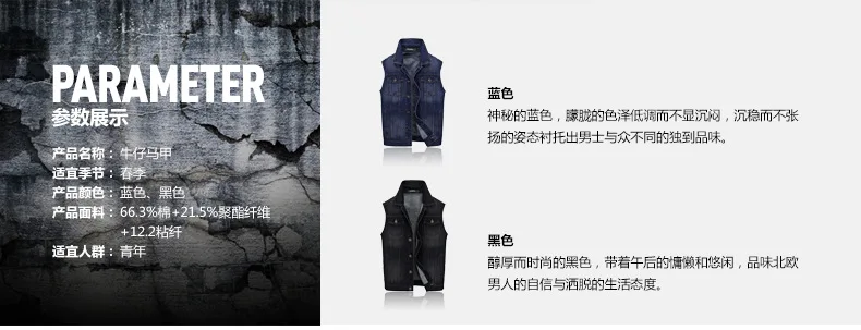 AliExpress джинсовый жилет мужской жилет с несколькими карманами без рукавов