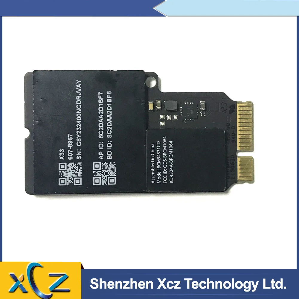 Original |Airport Car for Broadcom BCM4331 BCM94331CD FOR iMAC A1418 A1419 802.11a/b/g IEEE Wifi + Bluetooth 4.0 mini PCI-E Card |