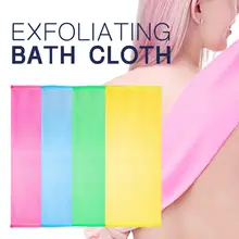 Щетка для банного полотенца, отшелушивающая ткань для ванной, растягивающаяся, для шеи, для спины, для душа, скраб, полотенце, мочалка, для тела, отшелушивающая, банная ткань