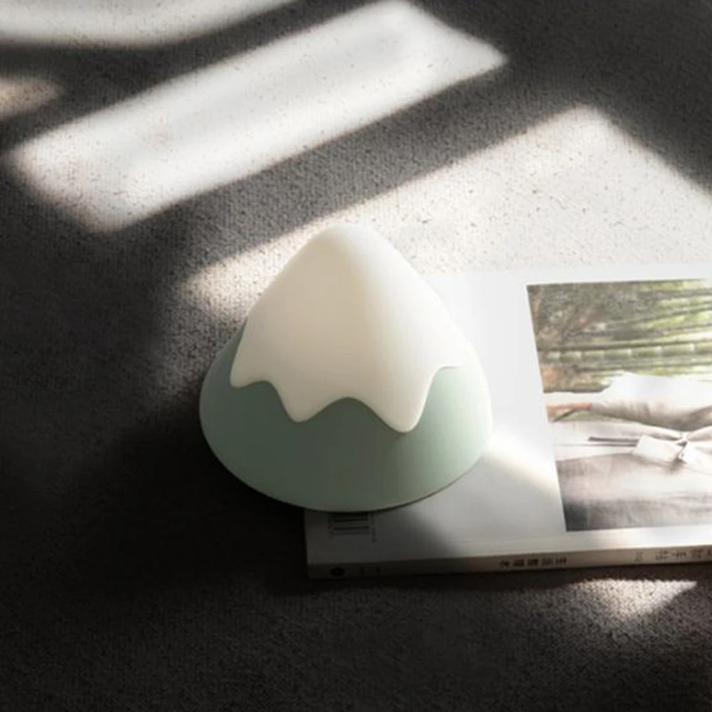 Home Timer Kids Snow Mountain Night Light Rechargeable Touch Activated Led Wireless Bedside Motion Sensor Sound Control