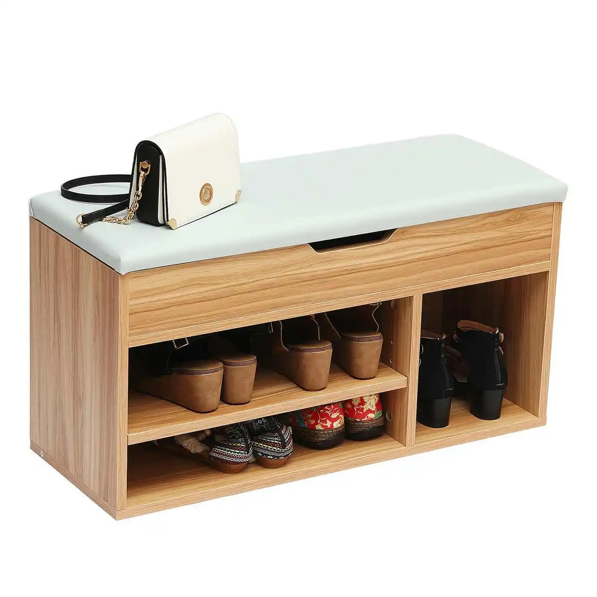 

Shoe Bench Shoe Cabinet Simple Solid Wood Door Can Sit Storage Stool European Shoe Rack With Storage Cabinet