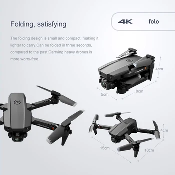 ls xt6 mini drone with 4k wifi fpv hd dual camera quadcopter racing drone gps with