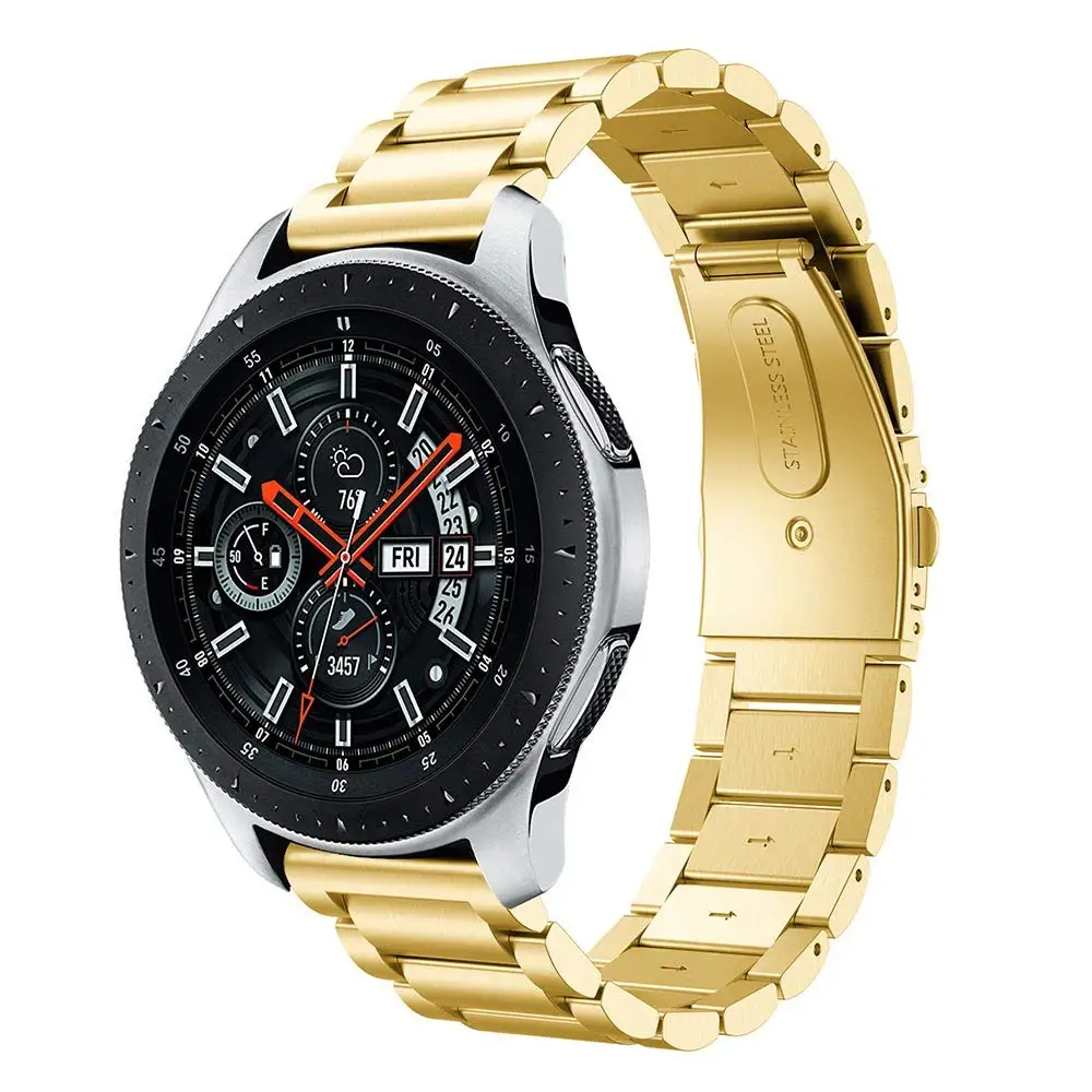 22 мм Универсальный ремешок для часов из нержавеющей стали для samsung Galaxy Watch 46 мм/gear S3 Classic/S3 Frontier браслет металлический браслет