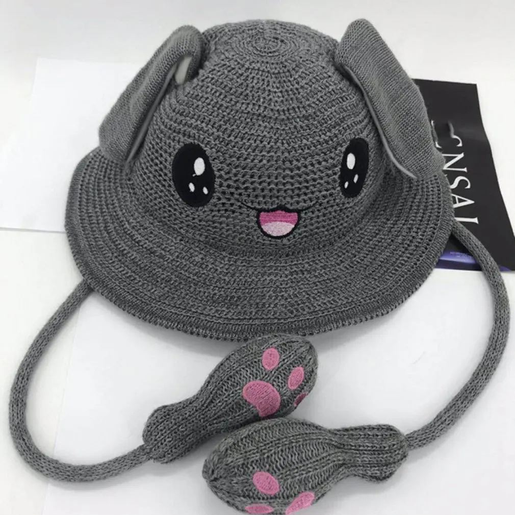 Игрушечная шапка с длинными ушами, подвижная шляпа, плюшевые заячьи ушки, шапка, забавная шапка, подушка безопасности, шапка для детей и взрослых