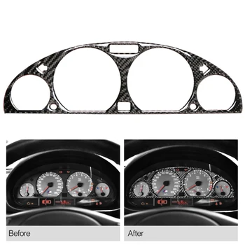 

Carbon Fiber Internal Instrument Panel Decorative Frame Dashboard Cover Stickers Trim Interior For BMW E46 M3 1998-2005