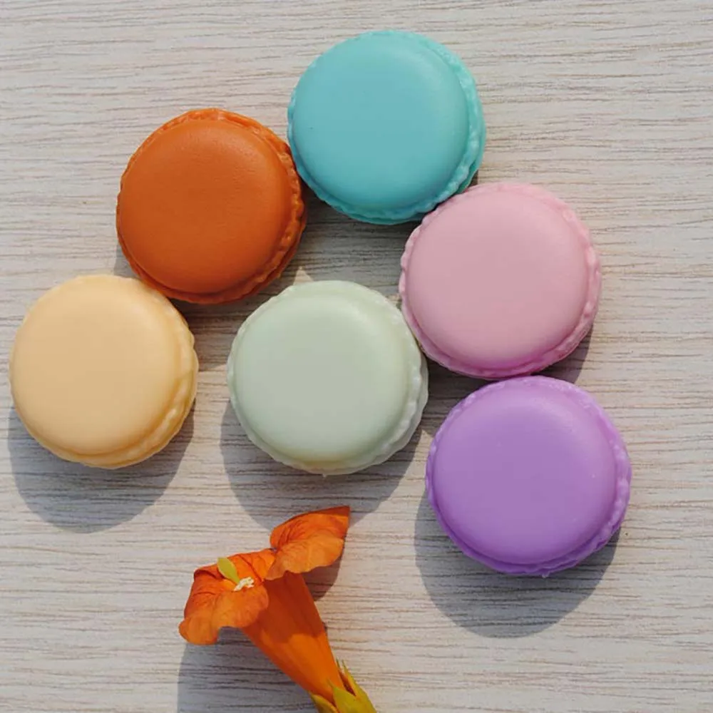 Цвет конфеты мини милый Macarons дорожный футляр Органайзер туалетный красота набор для чистки мешки для ванной Кошелек для монет