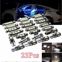 23 stücke Canbus LED Auto Innen Innen Licht Kuppel Stamm Karte Lizenz Platte Lampe Birne