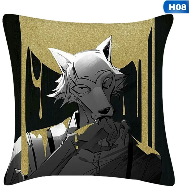 Аниме BEASTARS косплей аксессуары для детей и взрослых Милый Волк кролик олень животное Beastars Двусторонняя Подушка Чехол для подушки