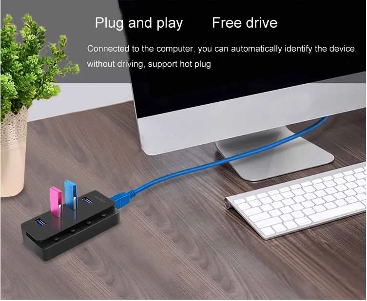Usb-хаб 3,0 USB разветвитель Мульти USB 3,0 концентратор несколько 4 портов разветвители Компьютерные аксессуары концентратор для ПК/ноутбука