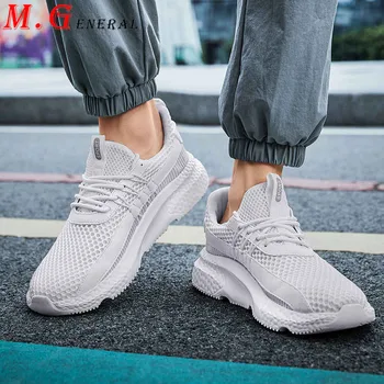 

Sneakers for Men Breathable Slip-on Tennis Shoes Mesh Men's Summer Shoes Fashion Low Top Casual Man Shoe Large Sizes Zapatos C44