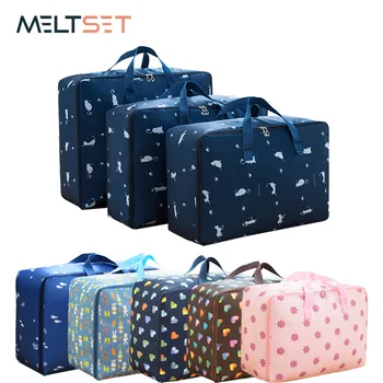 

3pcs/set Portable Clothes Storage Bag Organizer Foldable Closet Organizer For Pillow Quilt Blanket Bedding Dampproof Sorting Bag
