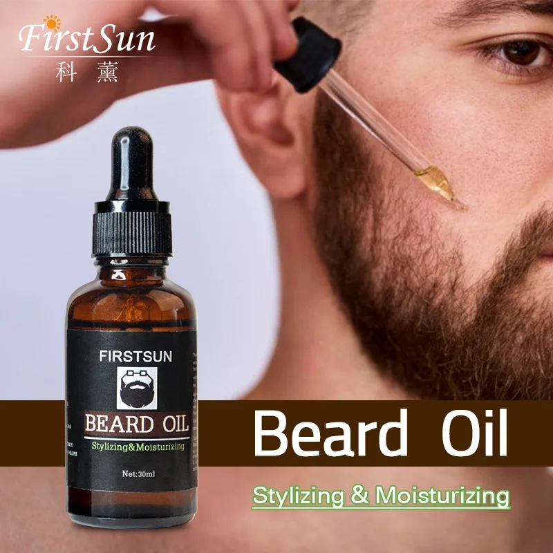 

100% Natural Moisturizing Men Beard Oil for Styling Beeswax Smoothing Gentlemen Beard Care Conditioner 30ml