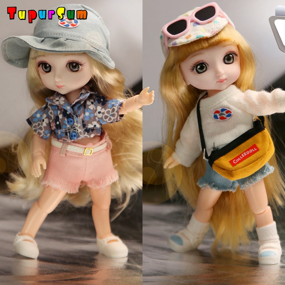 1/12 13 подвижных шарнирных 16 см Blyth куклы прекрасный Bjd кукла с одеждой и очками