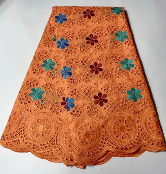 

2019 Swiss Voile Lace In Switzerland High Quality African 100%Cotton Lace Fabric With Stone For Nigerian Every Dress Party YIN12