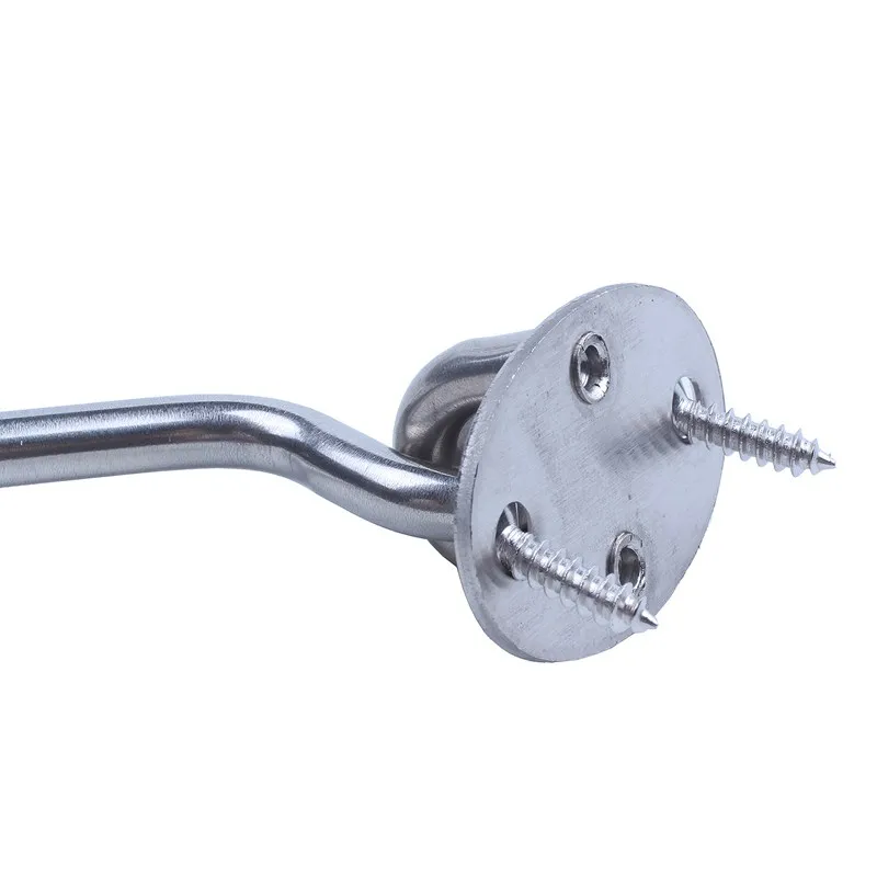 2 предмета 250 мм/10-дюймовая шпилька длинные Ремонт Часть двери оконная задвижка глазок дверной крючок серебро