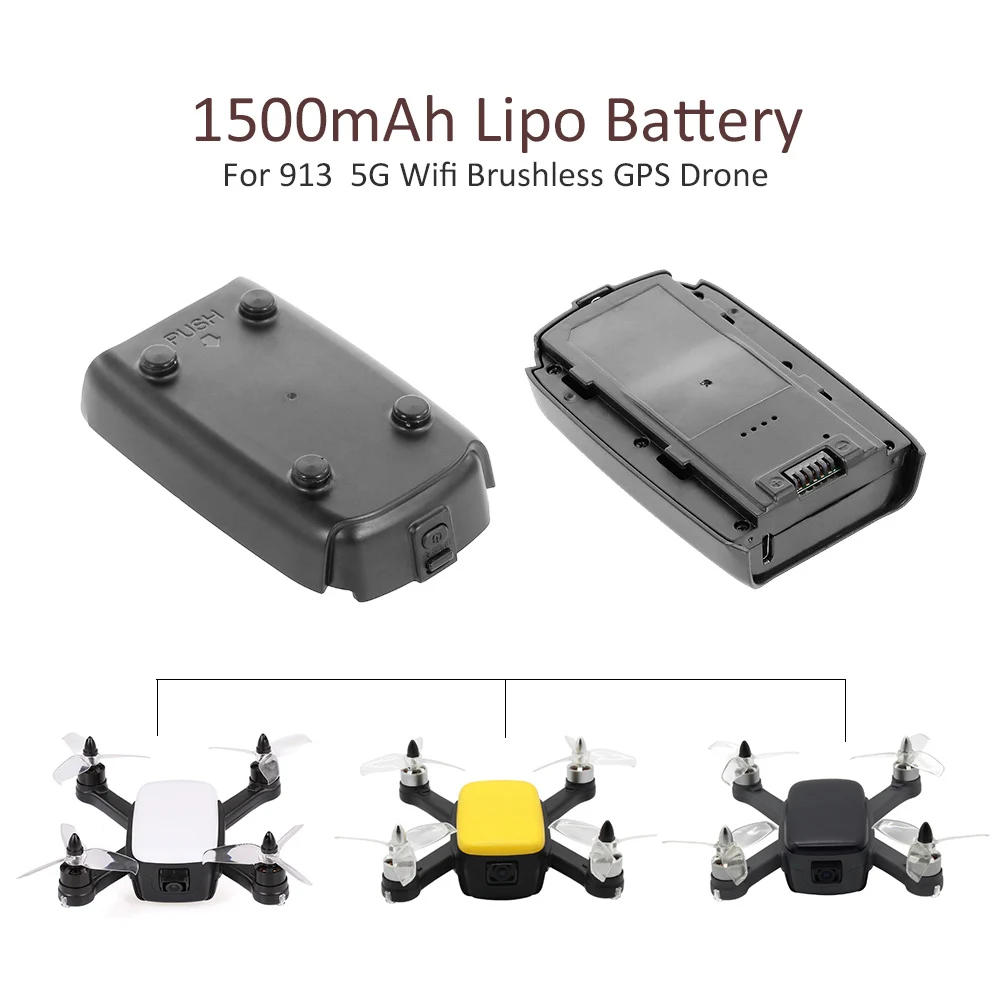 

7.4V 1500mAh LiPo Battery for 913 RC Drone 1080P 5G Wifi Brushless GPS Quadcopter