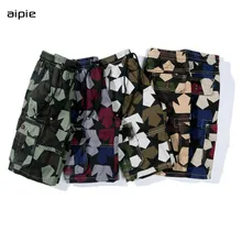 Новинка; Детские шорты; Хлопок; ; Классический Камуфляжный стиль; Прямые шорты для мальчиков; одежда для детей 5-12 лет