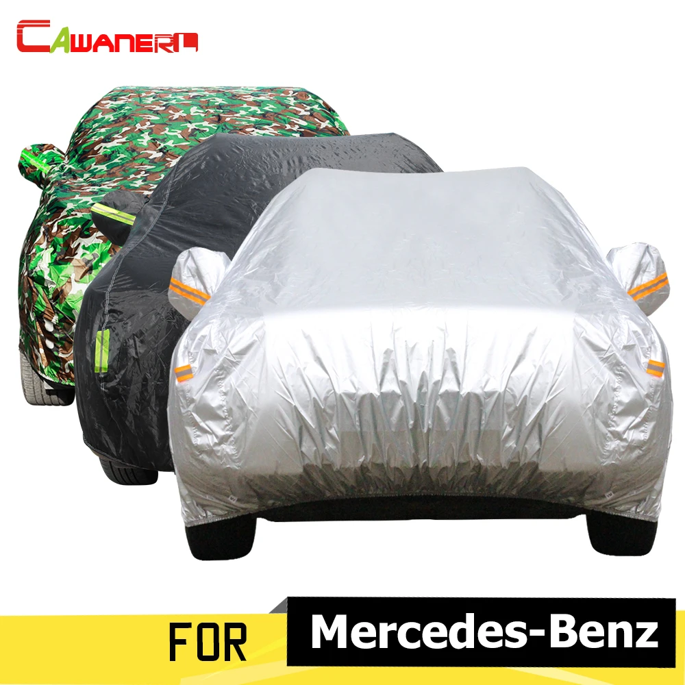 Cawanerl Car Cover Vehicle Outdoor Antiuv Sun Shade Rain Snow