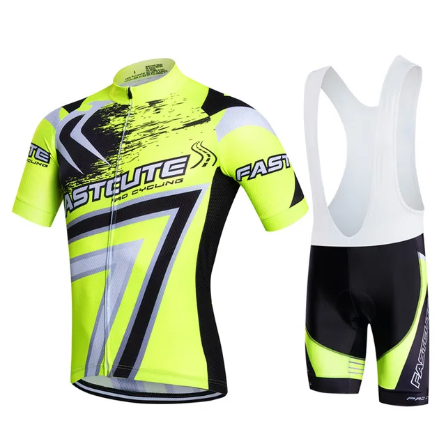 FASTCUTE Herbt Pro Rock велосипедная одежда Велосипедное трико одежда Ropa Ciclismo MTB велосипедная форма велосипедная рубашка гоночные майки для велоспорта - Цвет: Amarillo