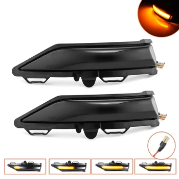 

2pcs LED Dynamic Turn Signal Light Car Rear View Mirror LED Indicator Blinker for Ford Fiesta Mk8 2019 2020 Car Accessories