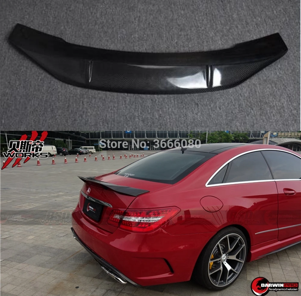 Задний спойлер из углеродного волокна для Mercedes E Class Coupe W207 C207 2010- E200 E250 E300 E350