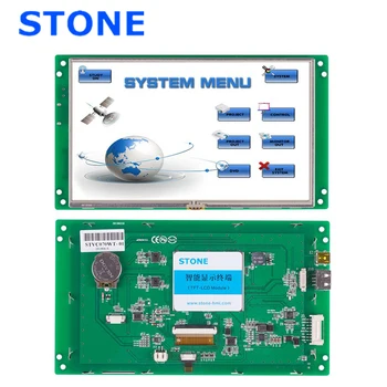

7 inch HMI Smart TFT LCD Display Module with Controller + Program + Touch + UART Serial Interface