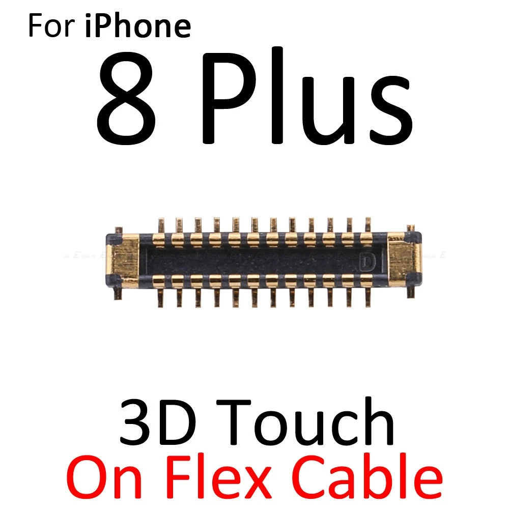 2 шт. Главная Кнопка отпечатков пальцев разъем для iPhone 6S 7 8 Plus X XS Max 3D Touch FPC разъем на гибкий кабель материнской платы - Цвет: On Flex 8 Plus