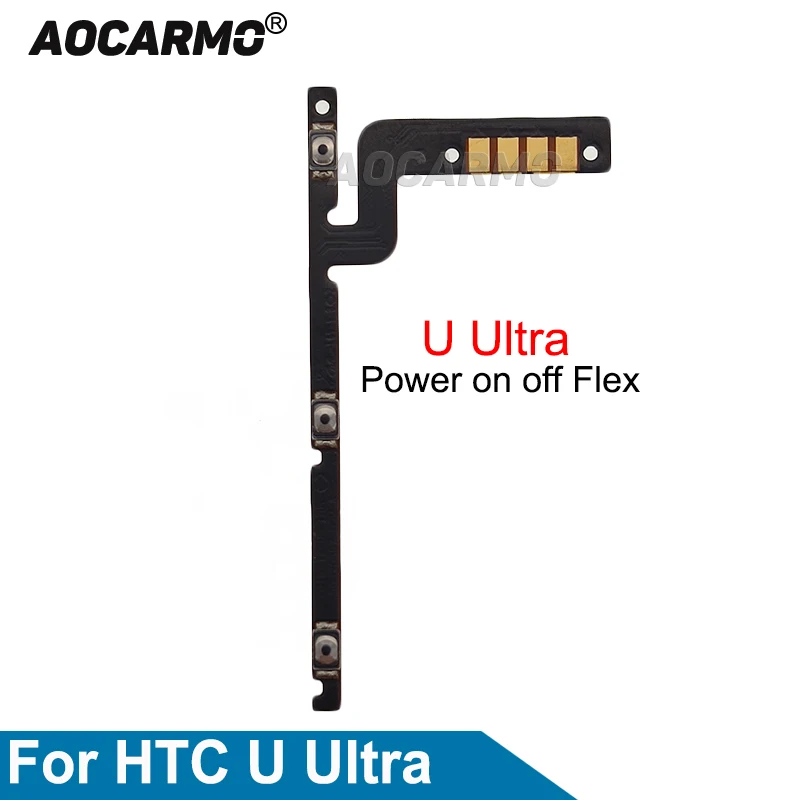 

Aocarmo Repair Part Power On Off + Volume Button Flex Cable For HTC U Ultra uu Replacement