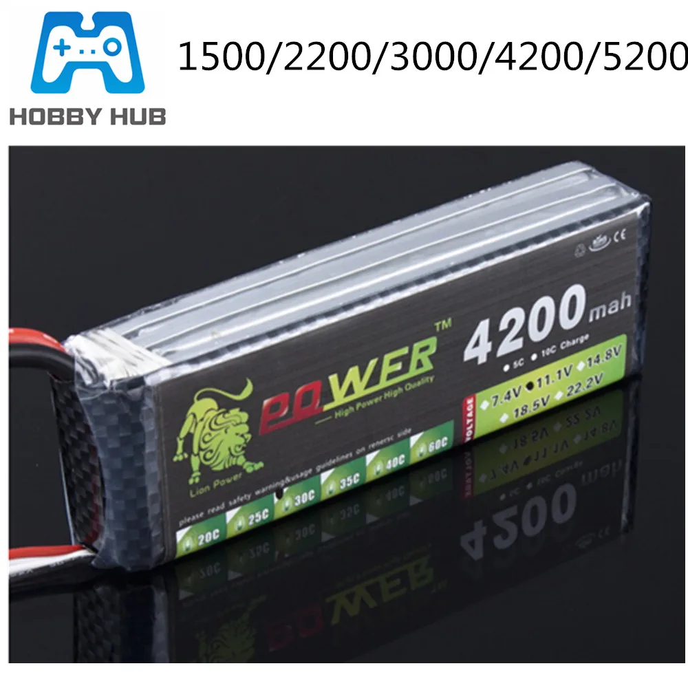 LION POWER lipo 3s 1500mAh 2200mah 2800mah 3300mah 4200mah 5200mah 11,1 mAh v lipo батарея для RC вертолета автомобиля лодки 3s батарея