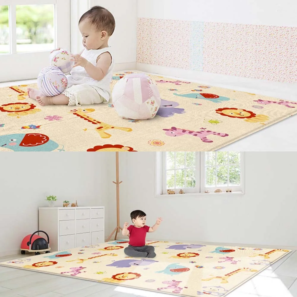 Baby Waterproof Indoor Game Warm Carpet Play Anti-Fall Crawling Saft
Mat Kids Protable Foldable Plays Area Rug Education Toy New
