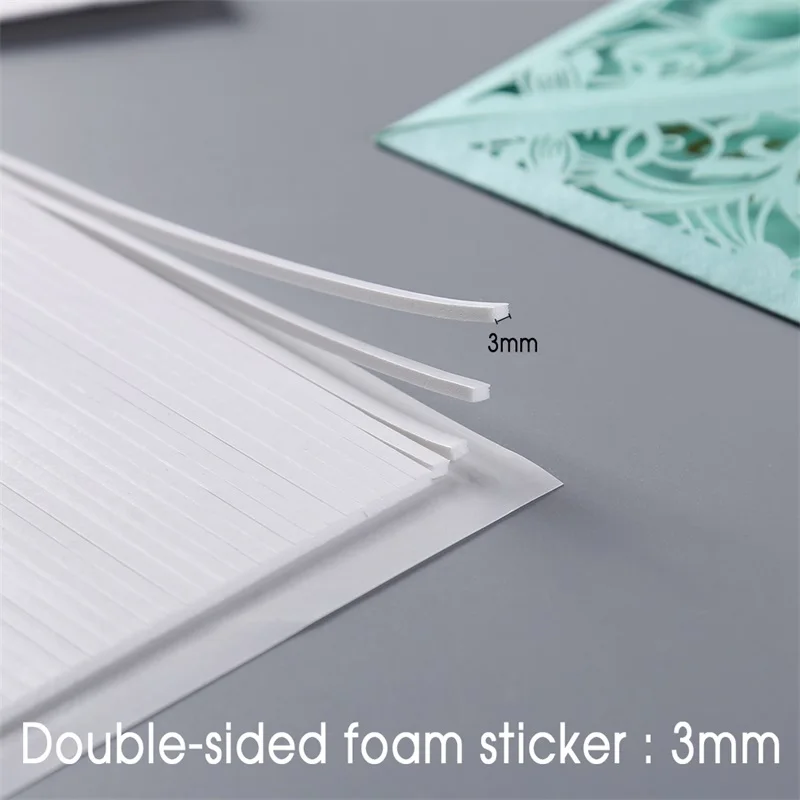 Description Picture 6 of item13.8cm Length Double-sided Adhesive Foam Strips Foam Tape for Card Making DIY Scrapbooking & Stamping Shaker Card Craft Supplies